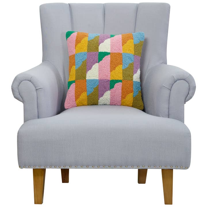 Peking Handicraft - Wholesale Throw/Decorative Pillow - Color Geo Hook Pillow - Elizabeth Olwen1