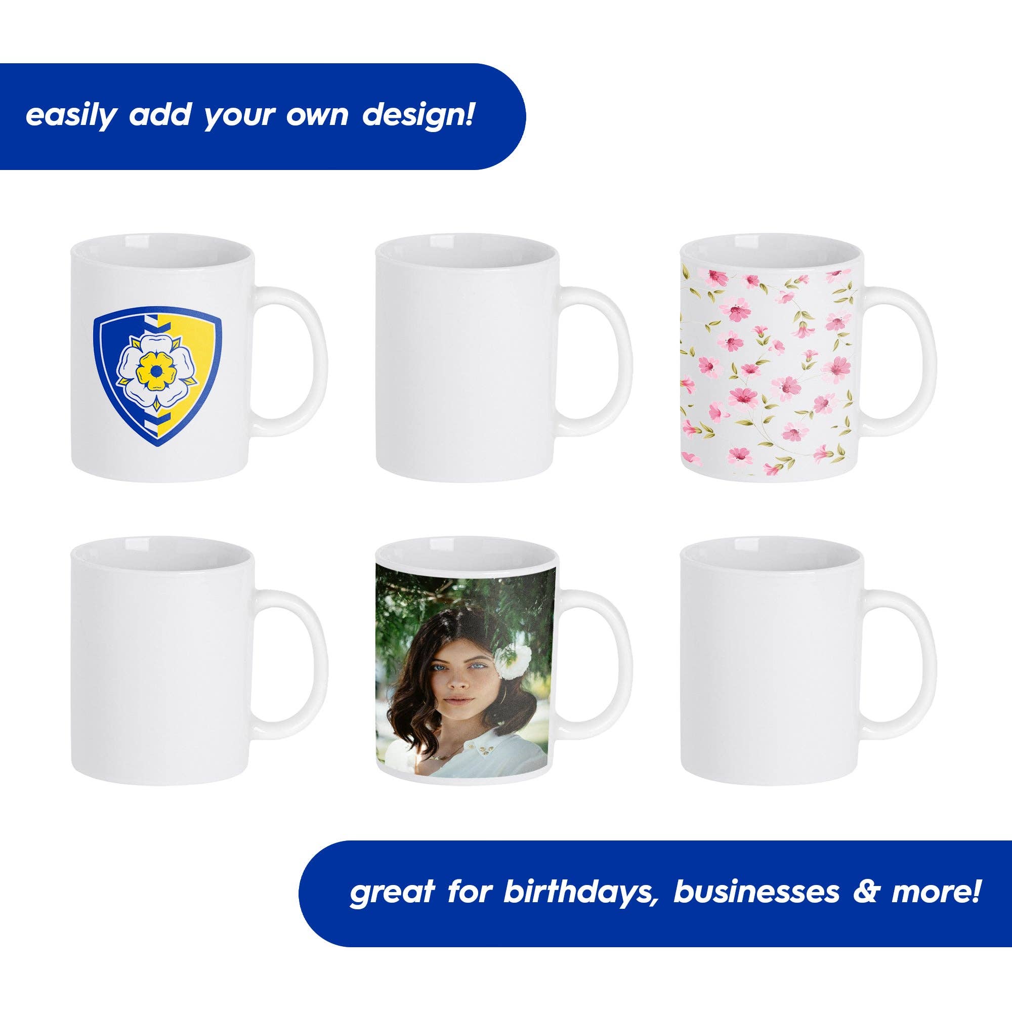 Rinkit Ltd - Wholesale Coffee Mug - 350ml Blank Stoneware Sublimation Mug - White4
