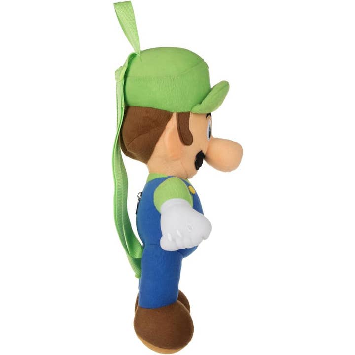 Square Deal Recordings & Supplies - Vente Sac à dos – enfant - Sac à dos - Super Mario Bros. - Luigi, Peluche