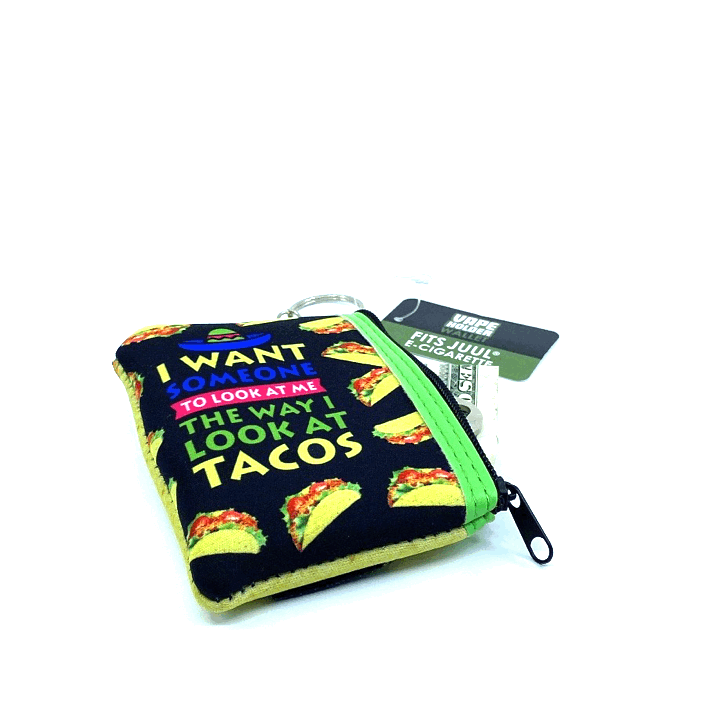 Novelty Brands - Wholesale Retailer Display - Accessories - Neoprene Vape Wallet Pouch Key Chain- 6 Piece Display2