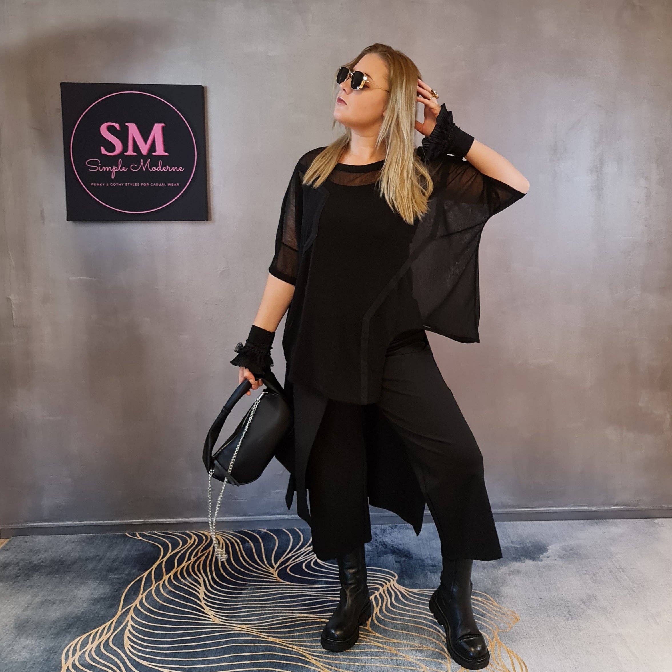 Simple Moderne – Großhandel T-Shirt – Damen – Simple Moderne Street Punk T-Shirt mit unregelmäßigem Design11
