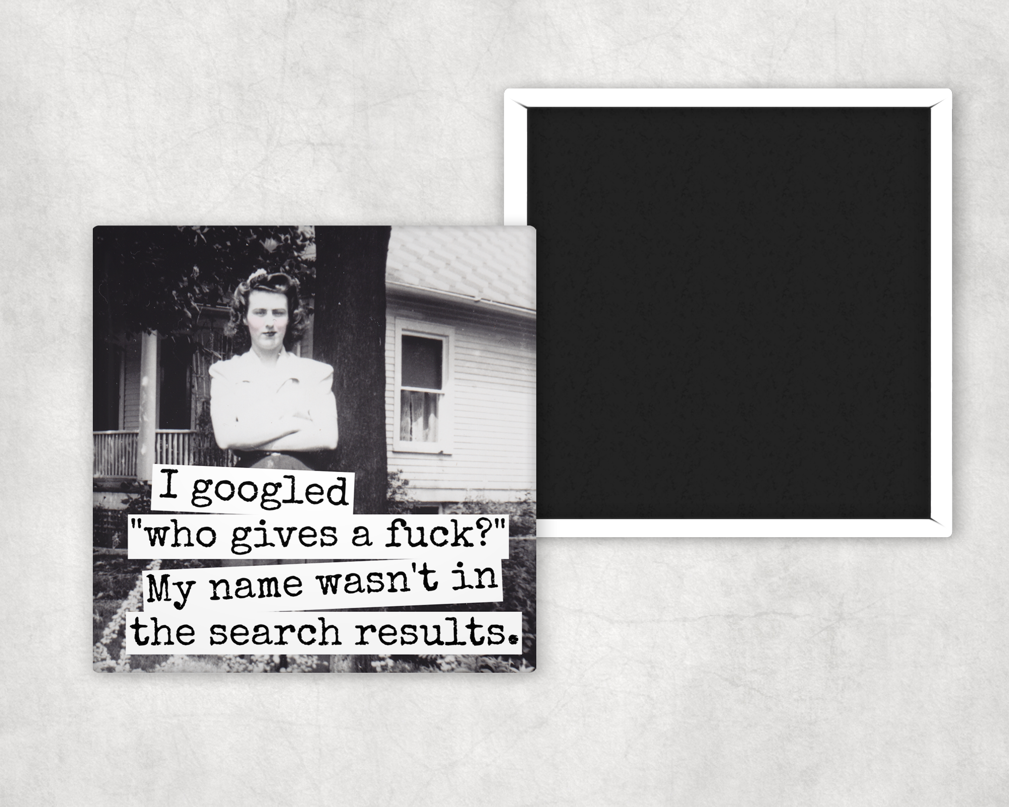 Raven's Rest Studio – Engroshandel Magnet – Sjov magnet. Jeg googlede „Hvem giver et fuck?“...1