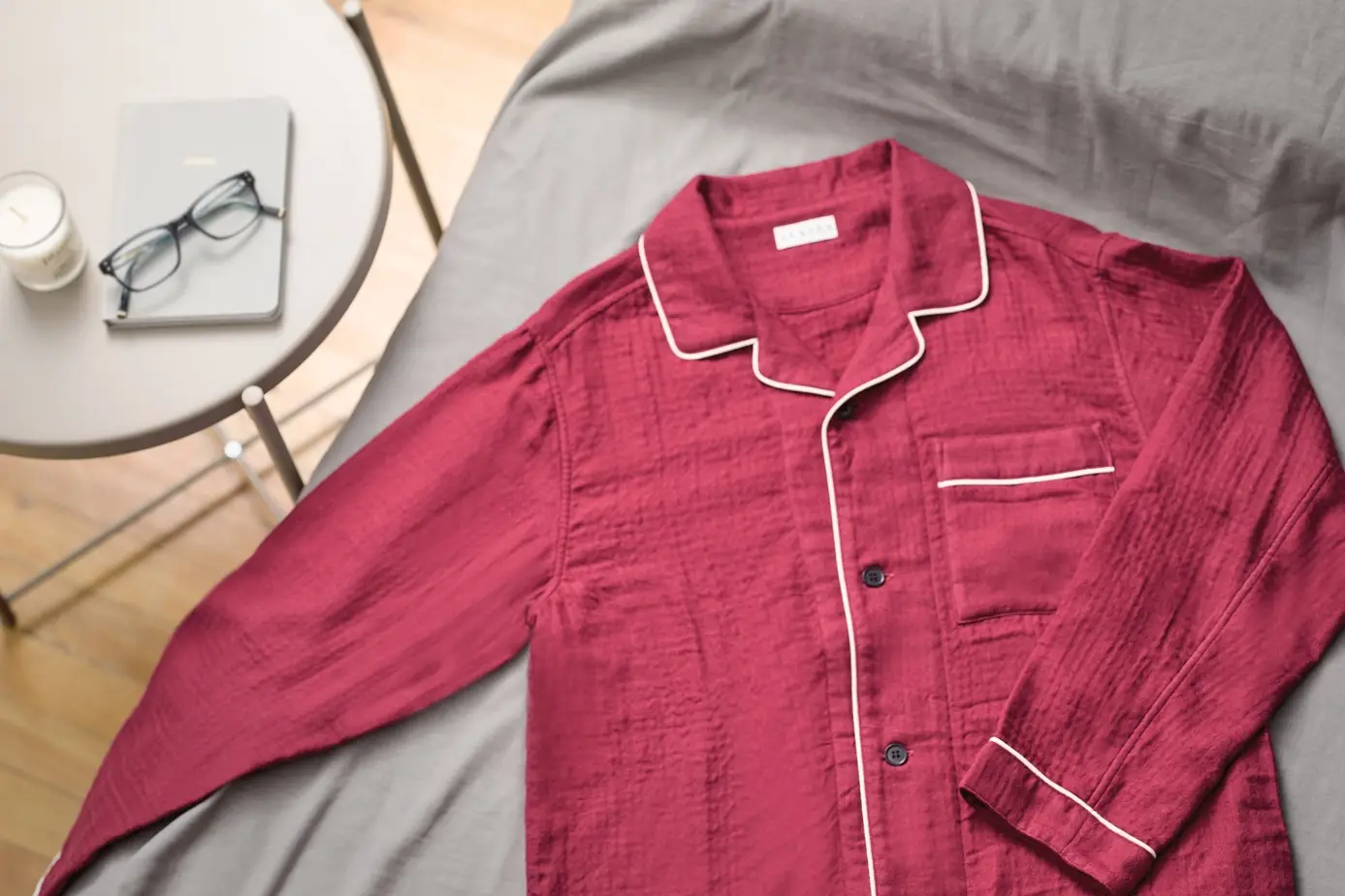 UCHINO - Wholesale Sleepwear Set - Women's - UCHINO Marshmallow Gauze Pajama - Red1