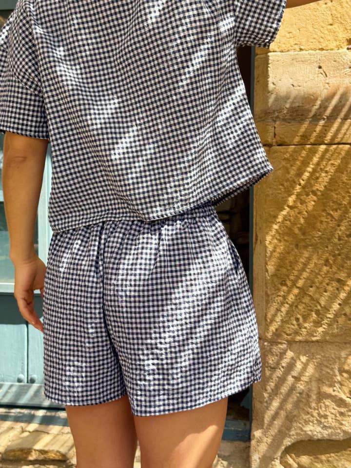 MindTraveler - Wholesale Shorts - Women's - Short Maria Vichy Navy2