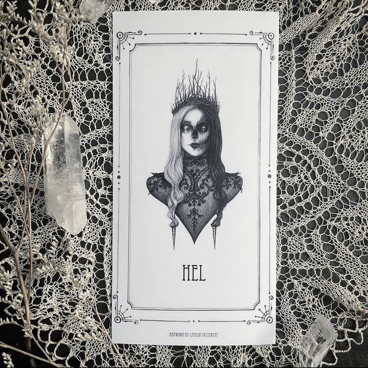 Caitlin McCarthy Art - Wholesale Sticker - Hel Altar Candle Stickers - Pack of 5 Vinyl Stickers