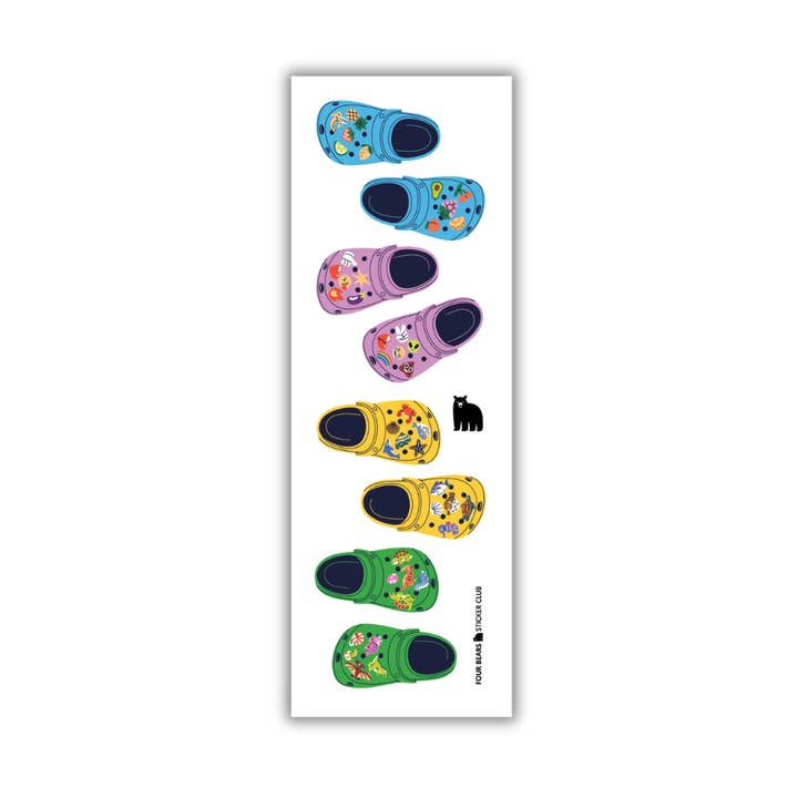Summer Clogs for wholesale by Four Bears Sticker Club