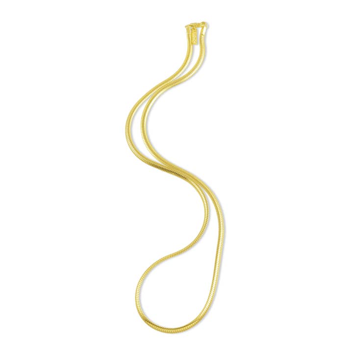 Z Snake Chain Necklace (Gold Vermeil) for wholesale by Arvino