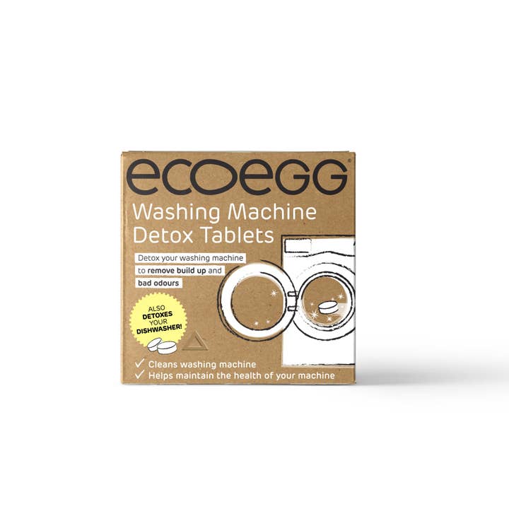 Ecoegg – wholesale Pulvertvättmedel/tvättmedelstabletter – Detox Rengöringstabletter 6 pack - Tvättmaskin & Diskmaskin