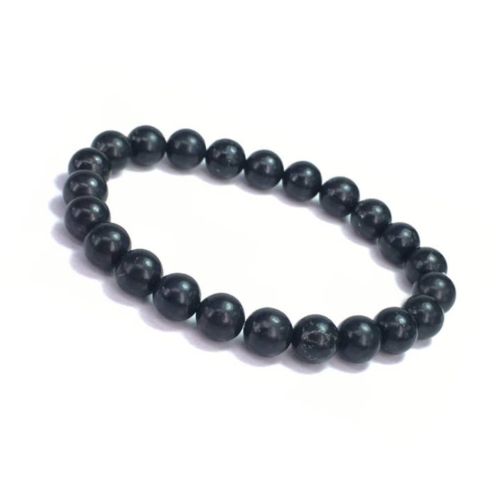 Shungite Round Beads Bracelet 8mm for wholesale by My Healing Bracelet