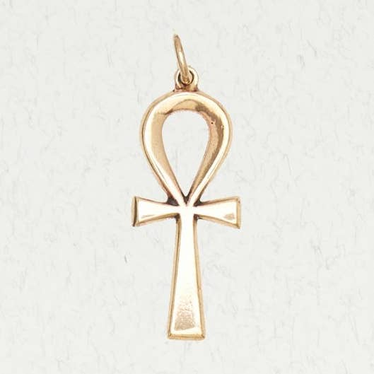 Egyptian Bronze Pendant Necklace - Ankh for wholesale by Nirvana LLC