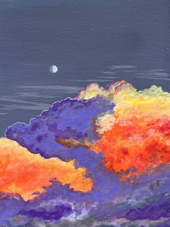 Impression Giclée A5 | Impression d'Art | Art de Nuage pour la vente par Fawn Brown Art