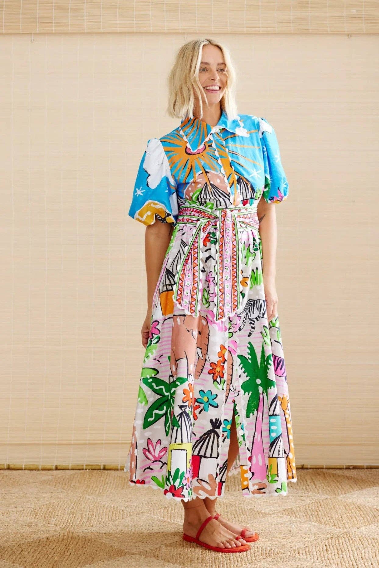 Pattern 2025 NEW Linen Print Dress EuroStyle for Beyond  for wholesale on Faire4