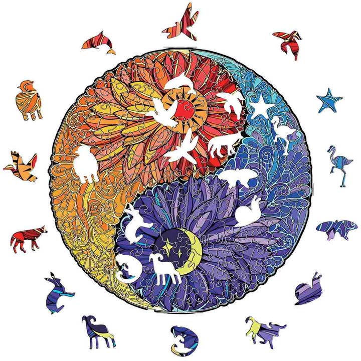 Crafthub - Wholesale Puzzle - Adult - Sunflower Yin Yang - Jigsaw Puzzle
