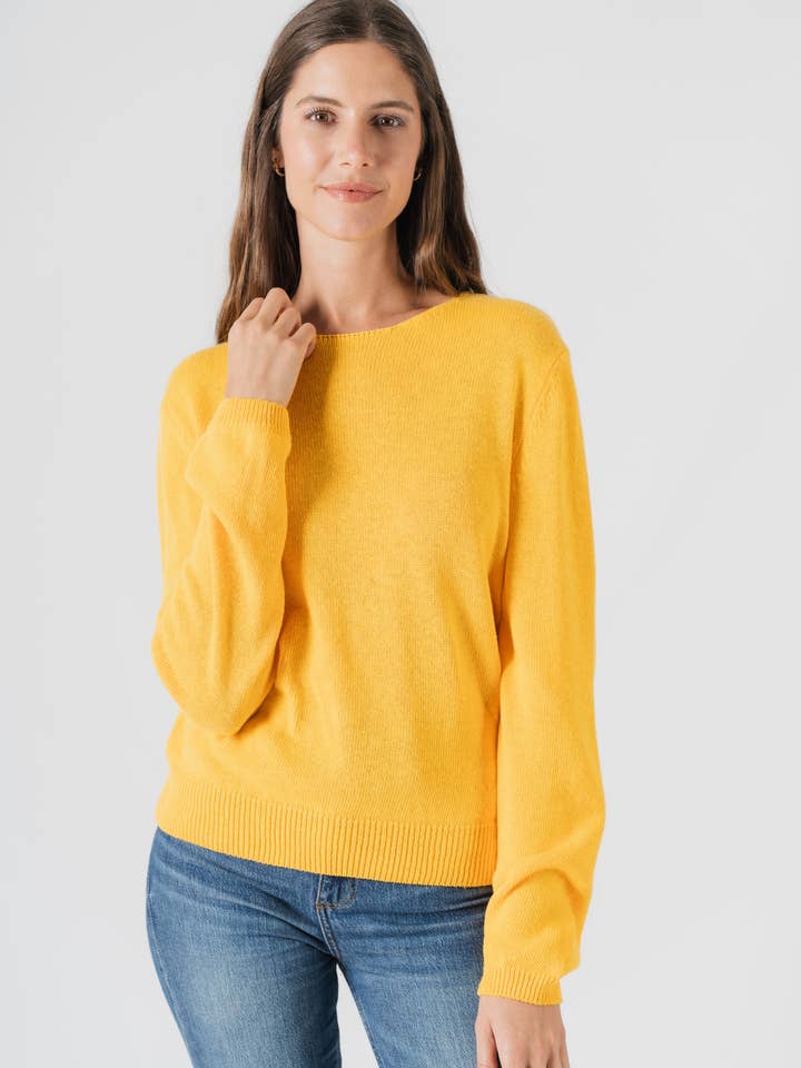 Katoenen trui met ronde hals voor wholesale door JULIA PARIS