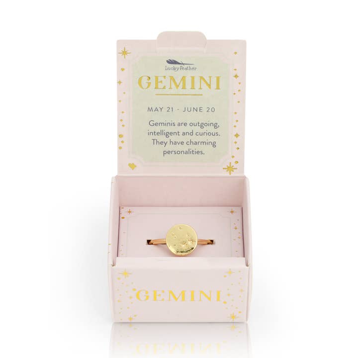 Zodiac Ring - Gemini for wholesale by Lucky Feather