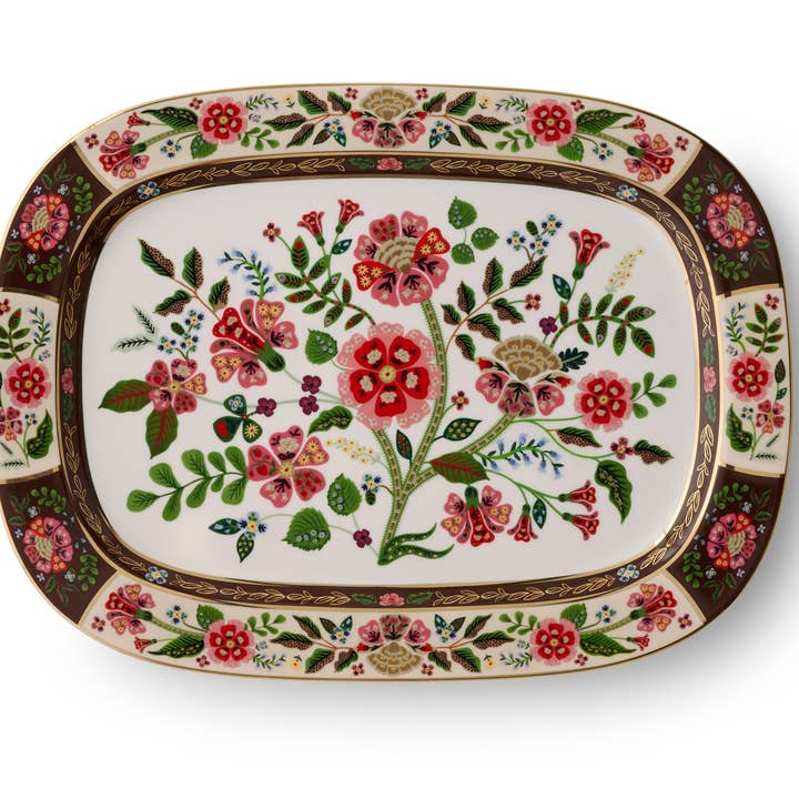 Gracie Large Porcelain Serving Platter for wholesale by Rifle Paper Co.