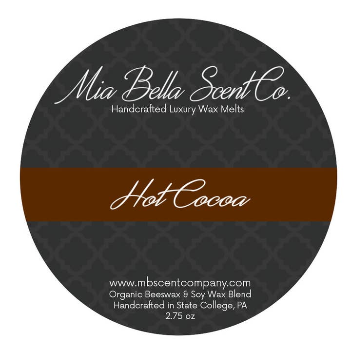 Fonte de cire de cacao chaud pour la vente par Mia Bella Scent Company