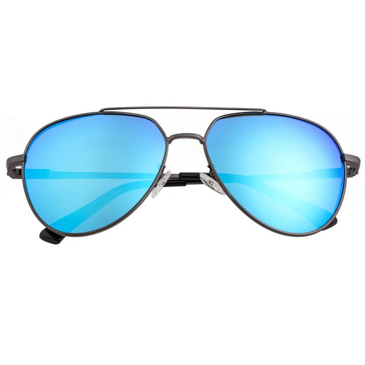 Breed - Wholesale Zonnebril - Uniseks - Breed Lyra Gepolariseerde Aviator-zonnebril van roestvrij staal