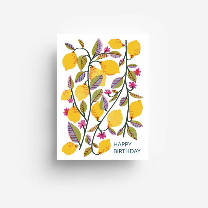 Fødselsdag Citroner Postkort DIN A6 for engroshandel hos jungwiealt