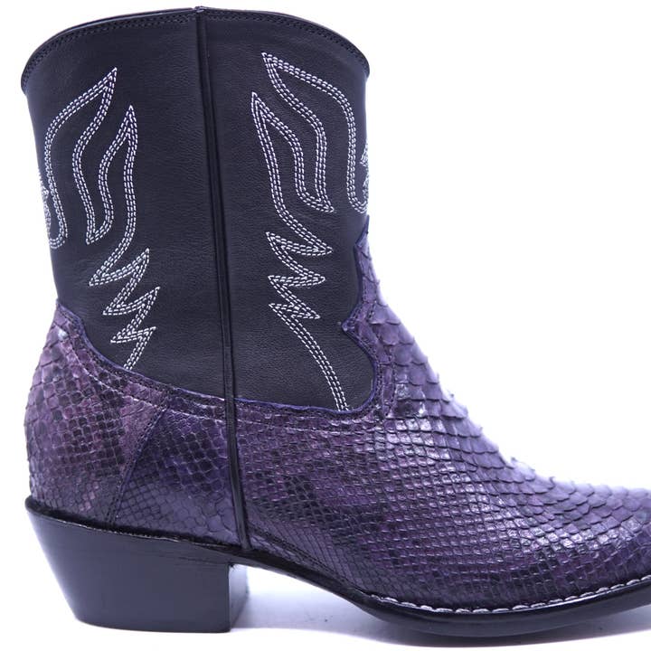 Genuine Snake Botin for wholesale by Max Leather Inc.