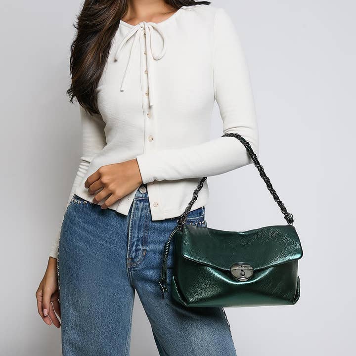 Metallic Forest Ricci Convertible Shoulder for wholesale on Faire2