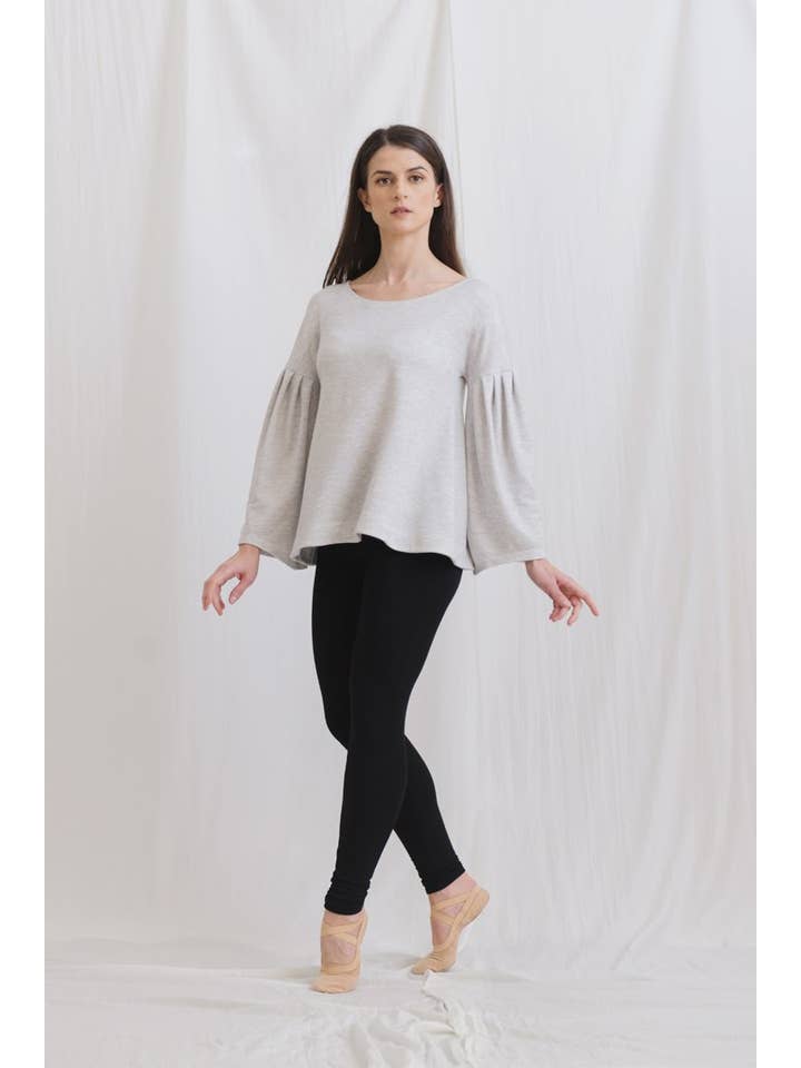 Light melange grey Campanula T-Shirt Lyocell Ecological Fabric for wholesale on Faire