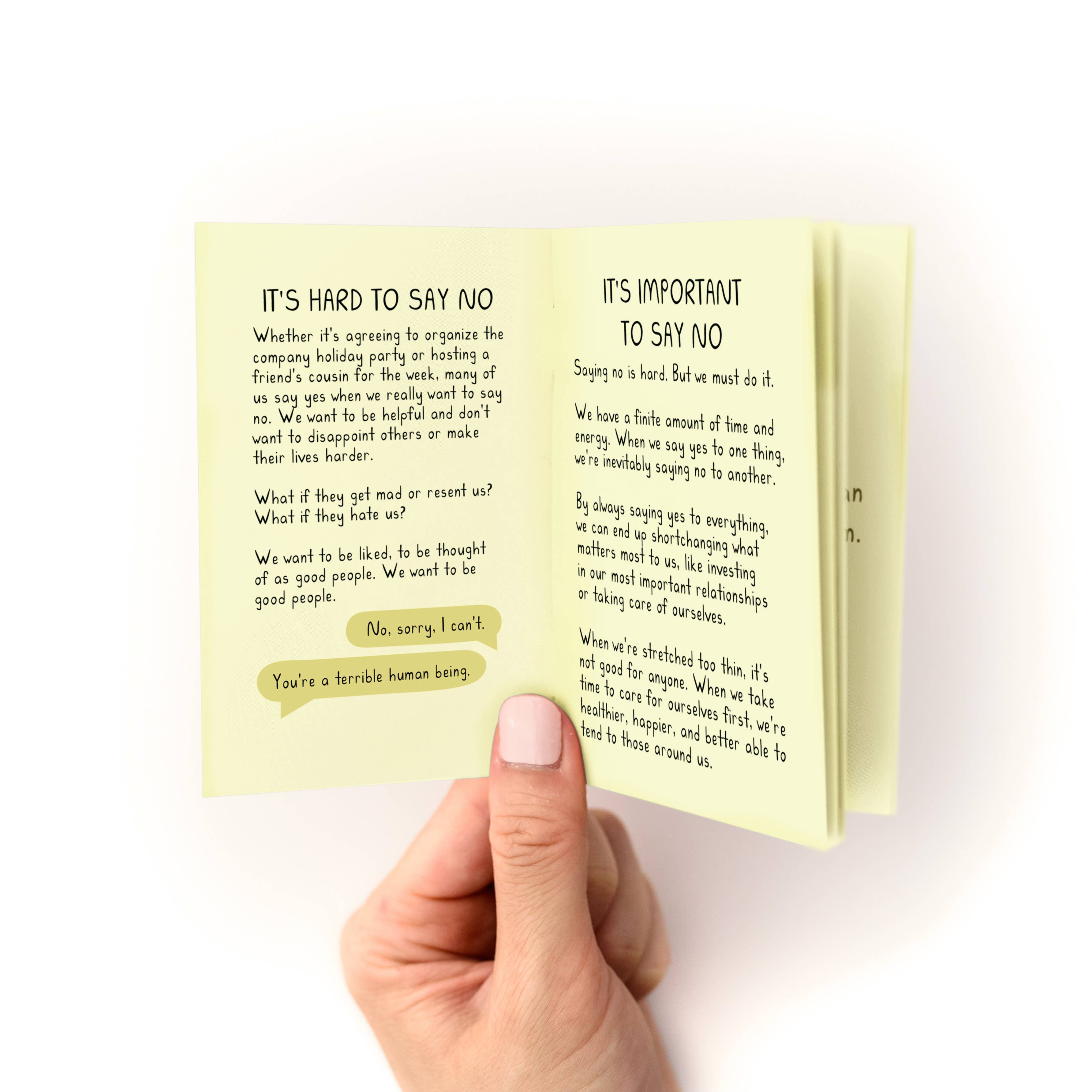 Kwohtations - Wholesale Self-Help & Personal Development - Ways To Say No Zine: A Pocket Guide to Setting Boundaries2