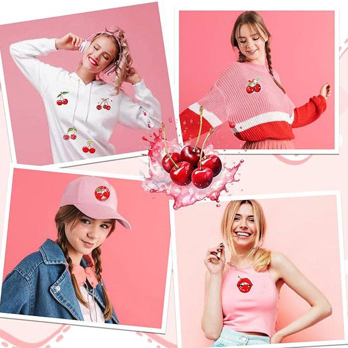 VividLux - Wholesale Patch - Cherry Series Embroidery Iron-on Patches2