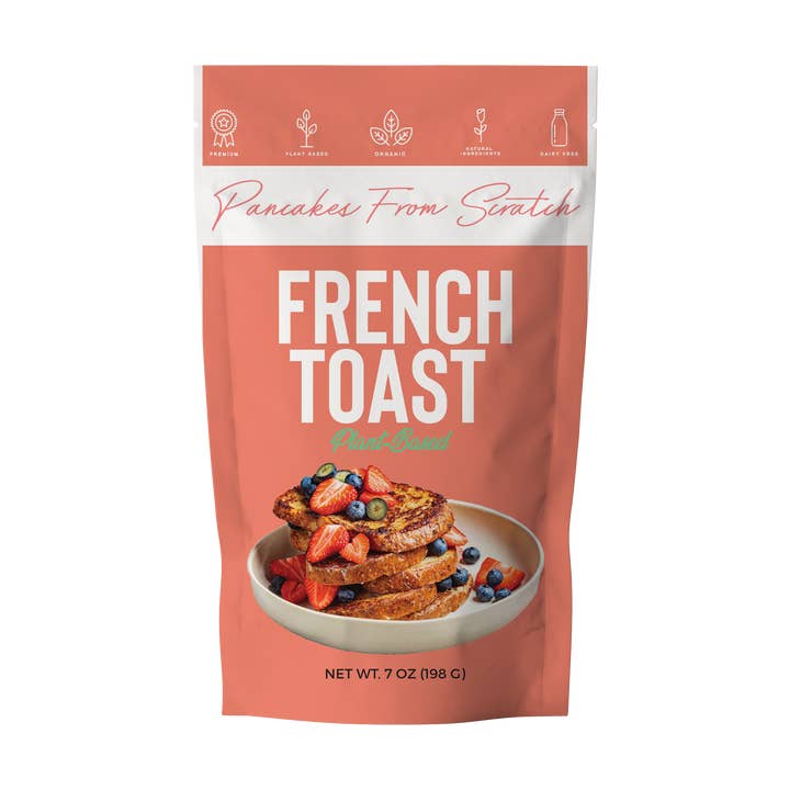 Mélange de pain perdu végétalien à crêpes From Scratch pour la vente par Pancakes From Scratch