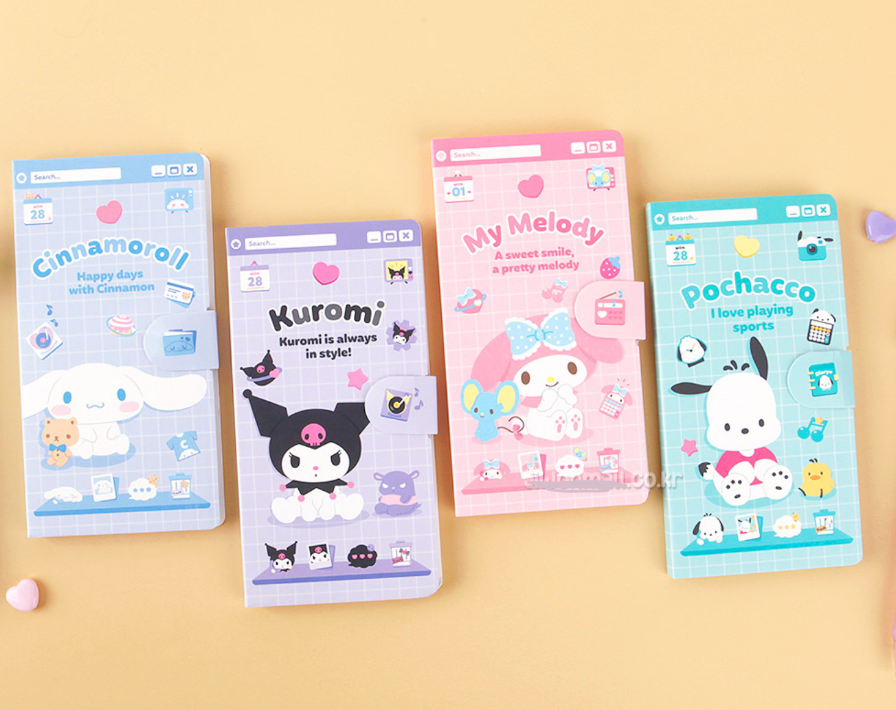 K-Wonderland - Wholesale Sticky Notes - Sanrio Characters Variety Memo Sticky Notes pack5