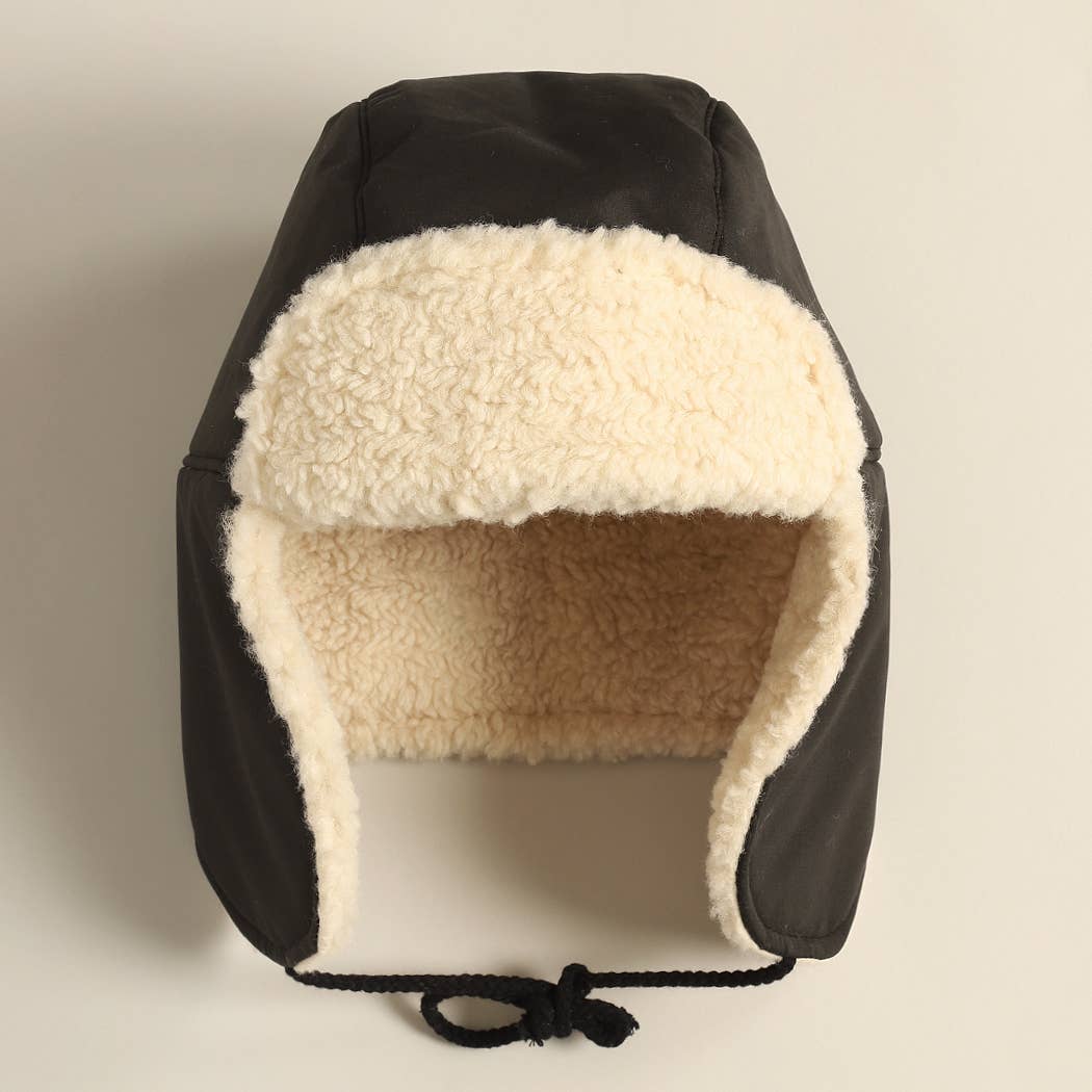 Fashion City - Wholesale Trapper/Bomber Hat - Women's - Warm Sherpa Winter Trapper Hat with Ear Flaps0