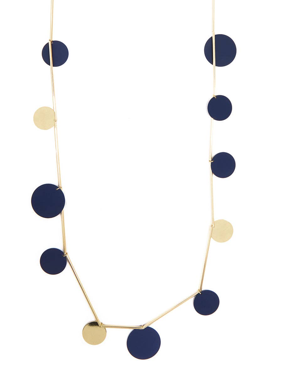 ZENZII Jewelry - Wholesale Bib Necklace - Flat Circle Long Necklace2
