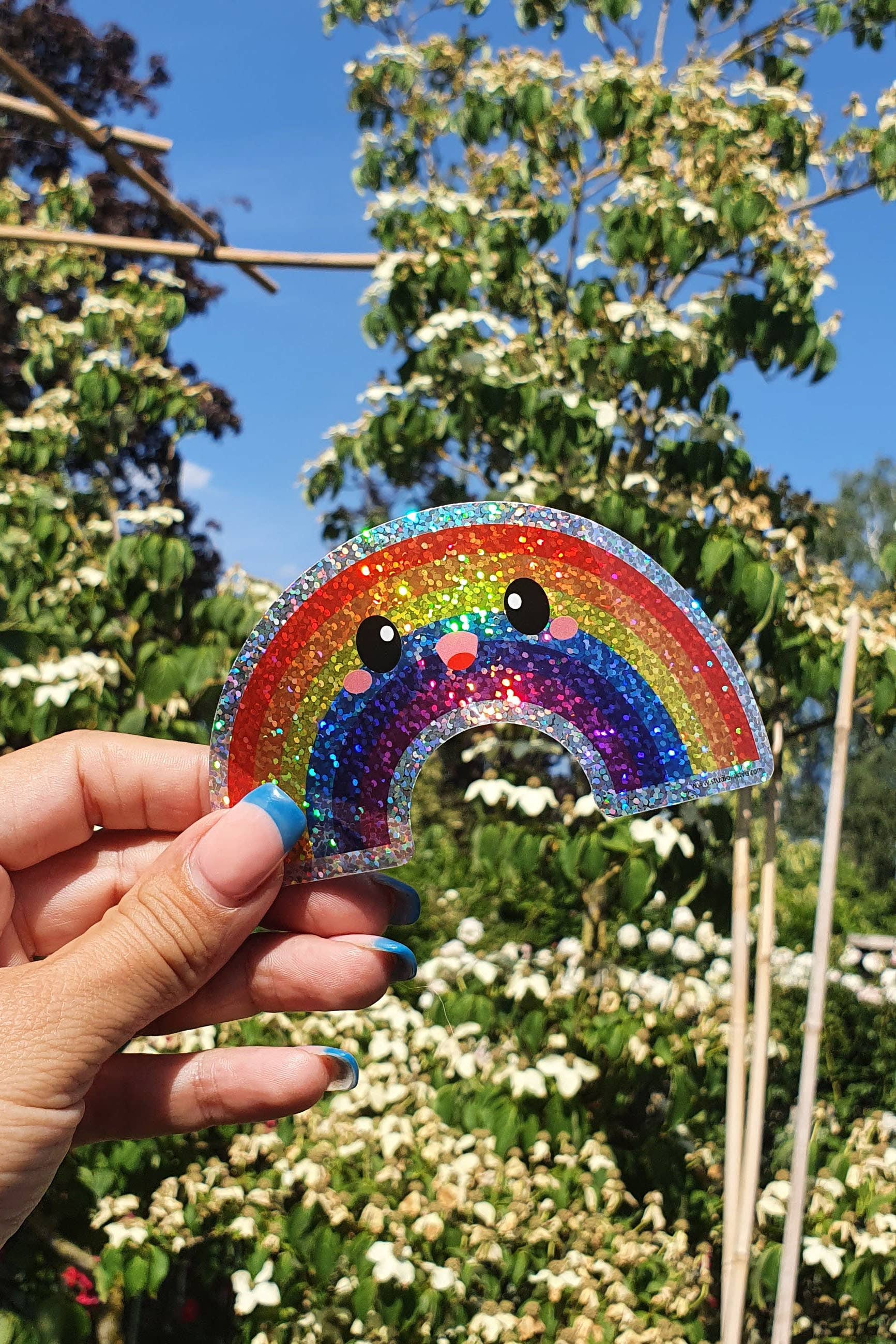 Studio Inktvis - Vente Autocollant - Autocollant scintillant arc-en-ciel3