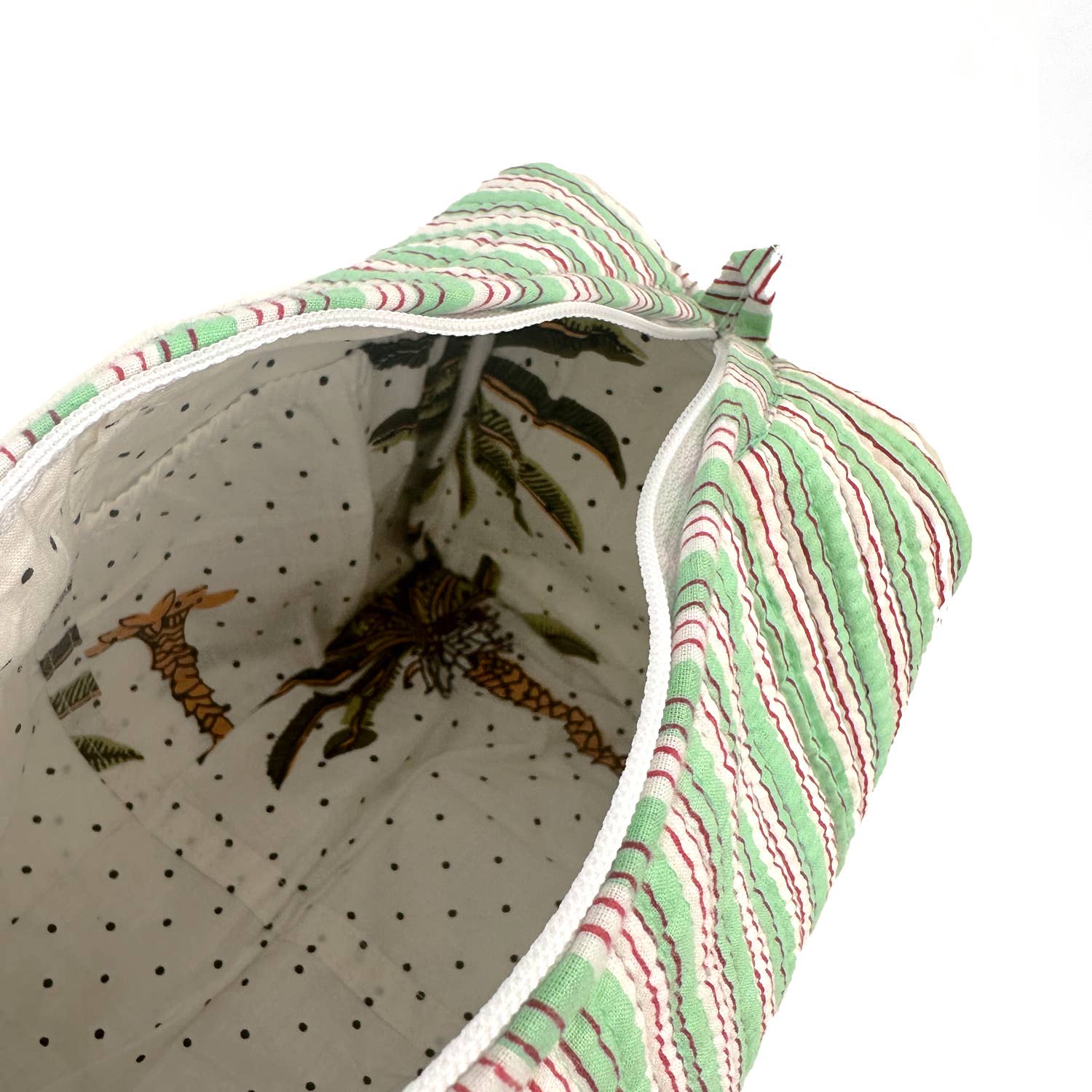 kikooni – bolsa de maquilhagem e cosméticos por atacado – Necessaire artesanal 'Stripes'18