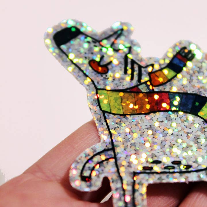 Halfbird – Großhandel Aufkleber – Glitzer Sticker "Einhorn" | Fck AFD2