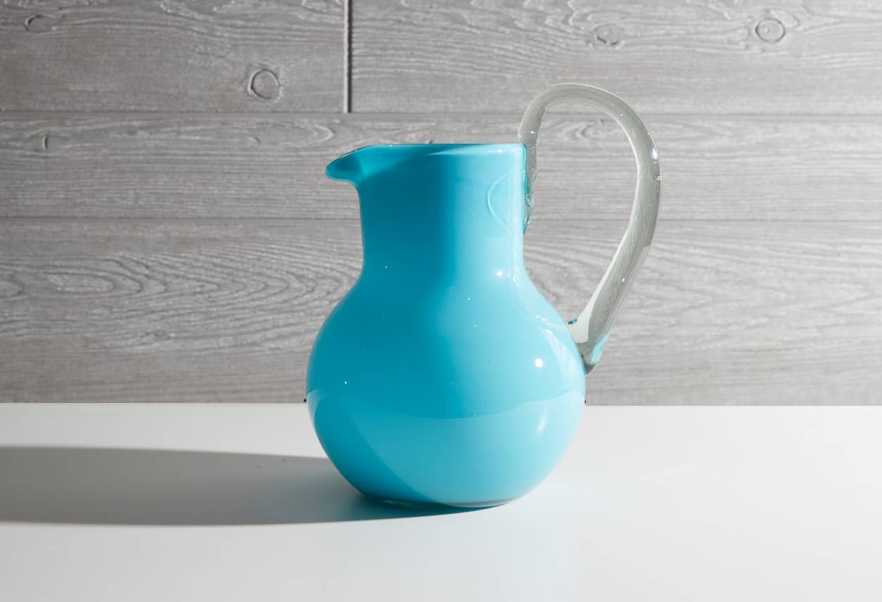 Verve Culture - Wholesale Pitcher - Handblown Glass Pitcher - Aqua3