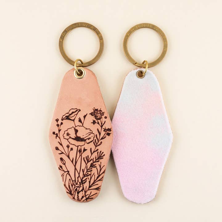 Poppies Hotel sleutelhanger voor wholesale door Freshwater Curated Goods