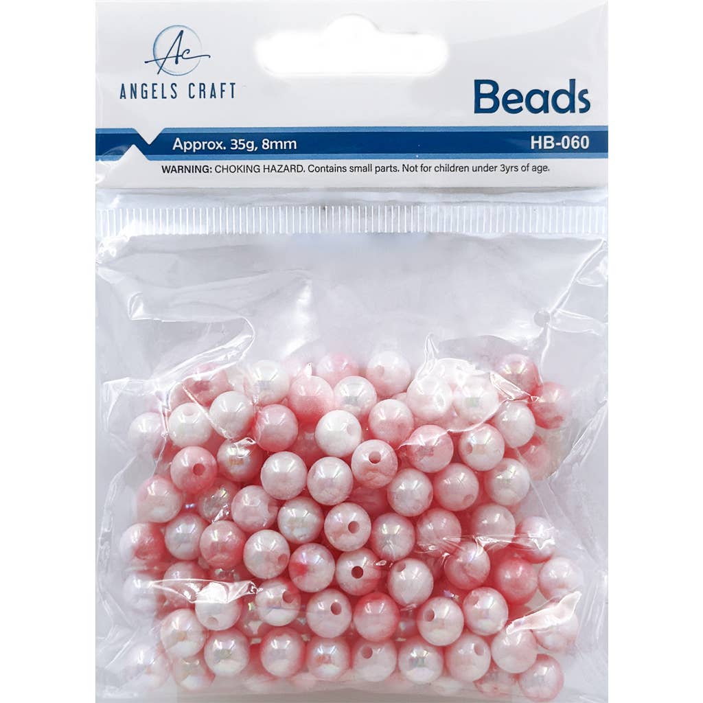 Angels Craft – wholesale Pärlor – Akrylpärlor – Blandade AB-färger, 8 mm3