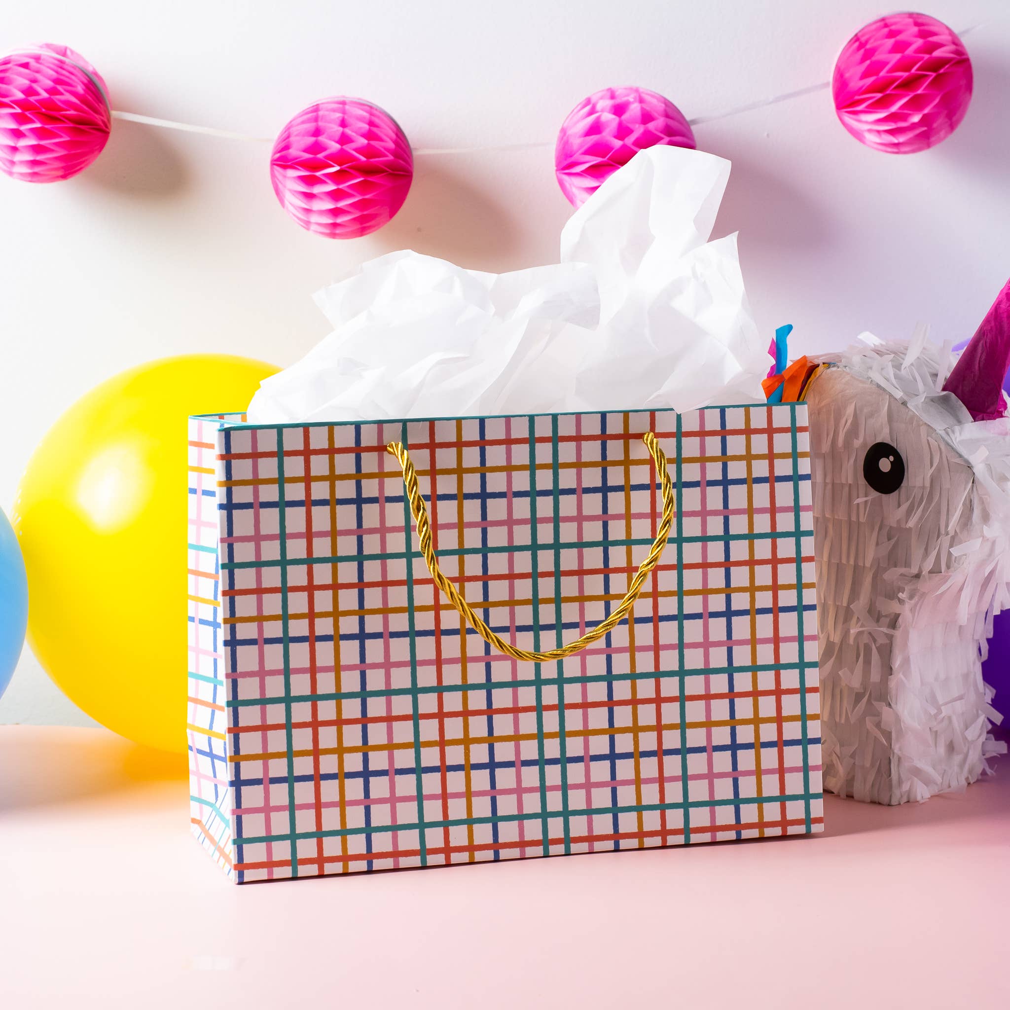 Jaybee Design - Wholesale Gift Bag - Prismatic Striped Pattern Gift Bag 2