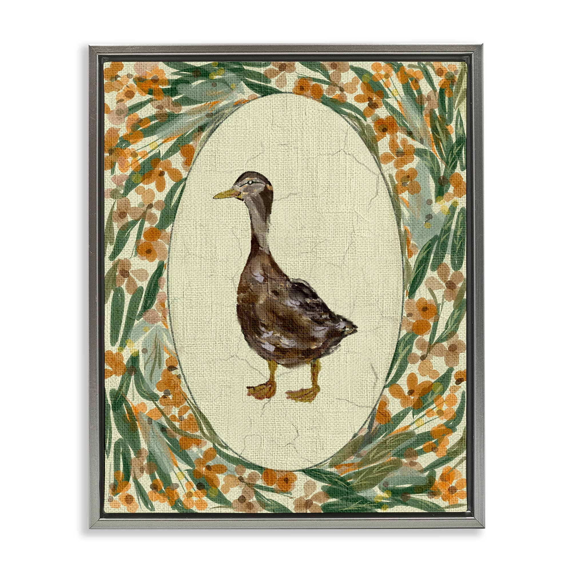 Stupell Industries – wholesale Wall sign – Traditional Floral Duck Portrait - Framed Wall Art25