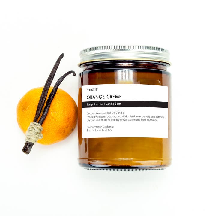 ORANGE CREME - vela de aceite esencial para venta al por mayor de Terralite