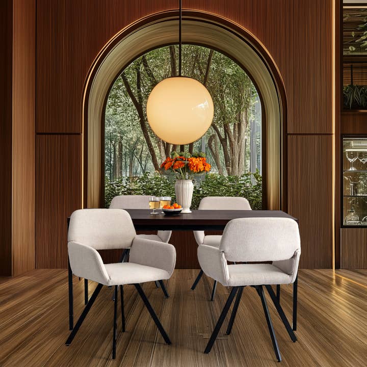 39F Inc. - Wholesale Patio Set - 5-Piece Dining Set 59” Table with Swivel Chair ForRestaurant11