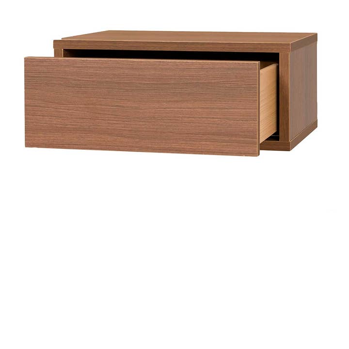 Gdeco – Mobília de quarto por atacado – Mesa de centro com 1 gaveta push, melamina nogueira canaleto 19 mm2