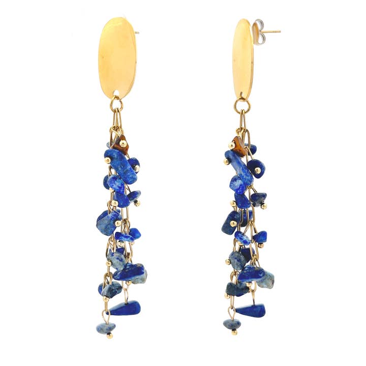 Boucle d'oreille en pierre longue - YNK2396E660 pour la vente par AMORINO SRL