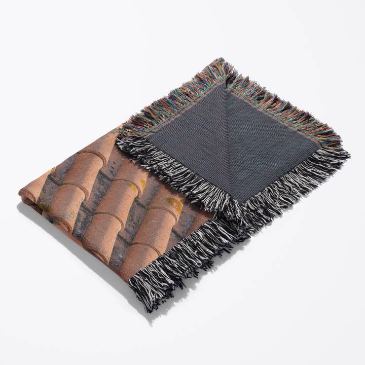 3dRose - Wholesale Throw Blanket - 3dRose, Portugal, Lisbon, red tile roof, Blanket3