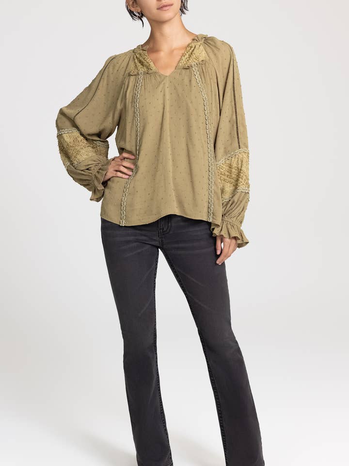 MT3233L- LOOSE FIT TOP for wholesale by Miss Me