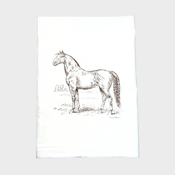 Green Bee Tea Towels - Wholesale Tea Towel - Horse Kitchen Towel | Tea Towels | Flour Sack Dish Towels12