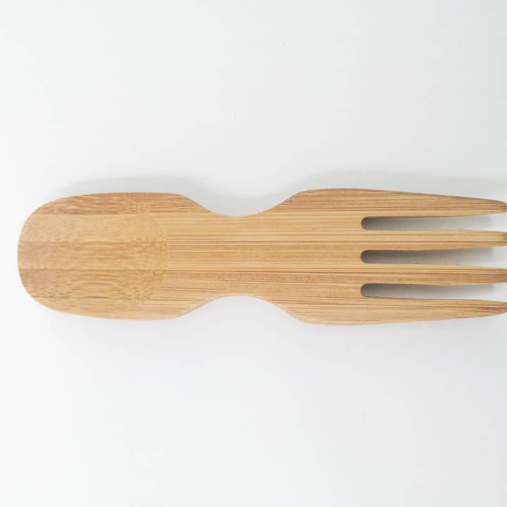Smile Boutiques - Wholesale Kitchen Fork - Natural Bamboo Spork2