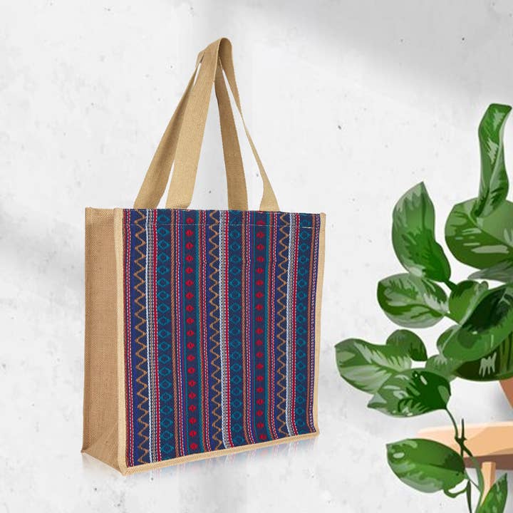 ecojutebags - Wholesale Grocery/Shopping Bag - Reusable Jute Shopping Tote Bag - Groceries, Beach Trips9
