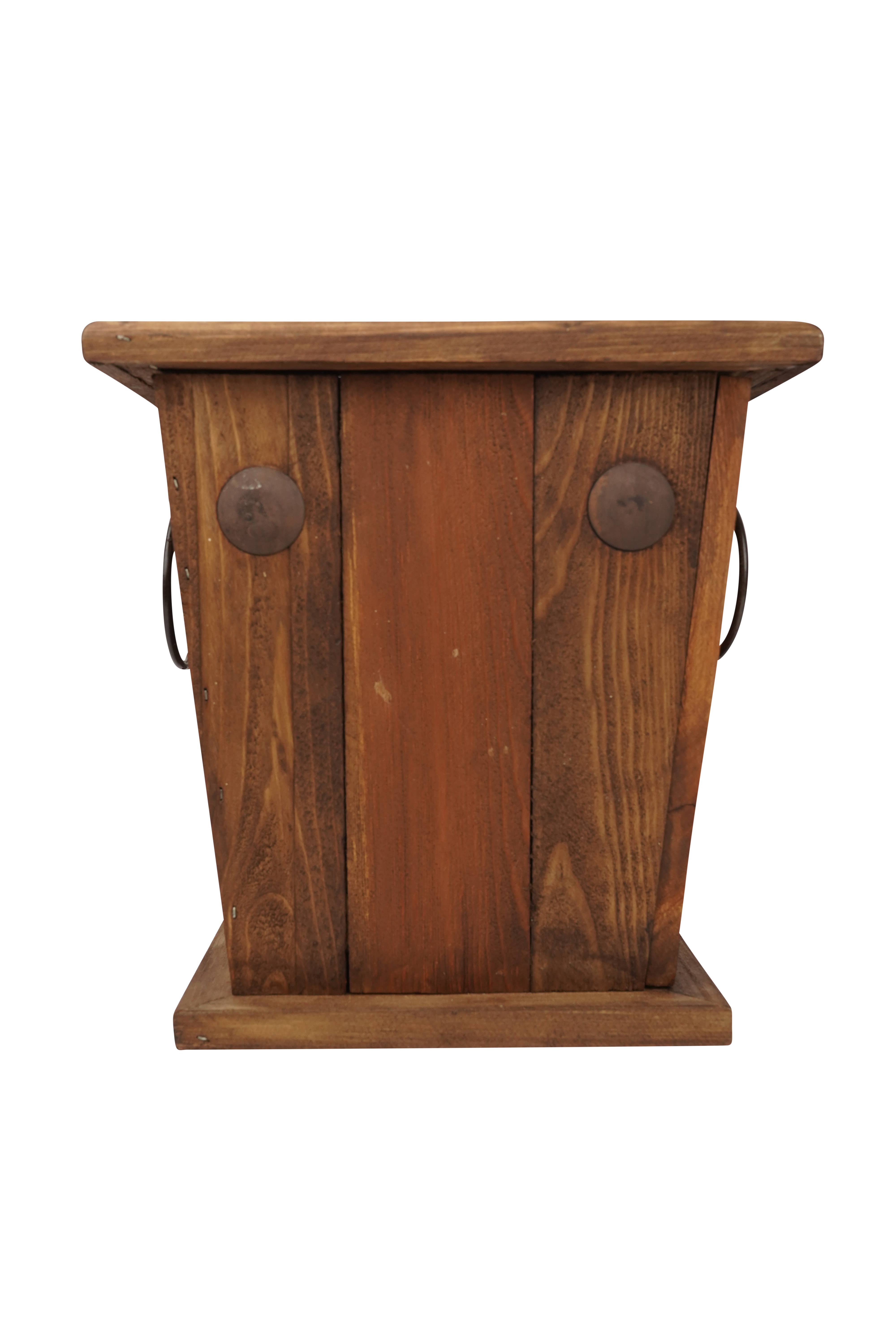 My Amigos Imports - Venta al por mayor Jardinera - Maceta rústica Midland Farmhouse de madera encerada para jardín, color marrón1